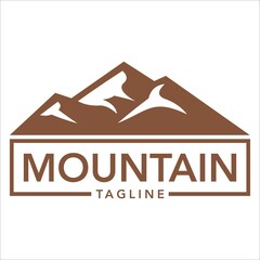 Mountain Logo Template. Vector Illustrator
