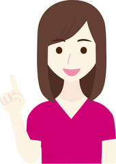 若い白衣の女性