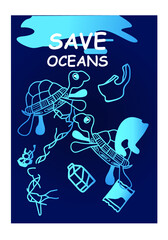 world oceans, save oceans vector 