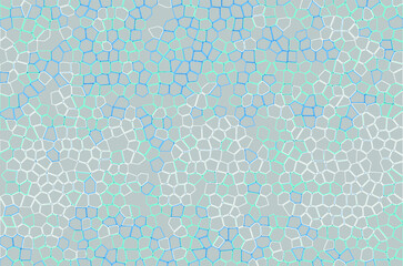 Abstract digital vector background with texture from hexagons, lines and dots.
