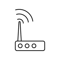 Router line icon