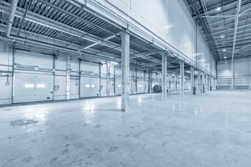Obraz premium Interior of empty warehouse or garage