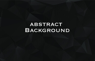 Fototapeta premium Modern Polygonal shapes background, low poly triangles mosaic, black crystals backdrop, vector design wallpaper. High technology and luxury concept.