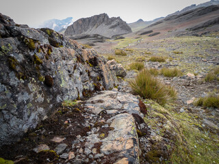 panoramic view of Tunari peak trail, Bolivia