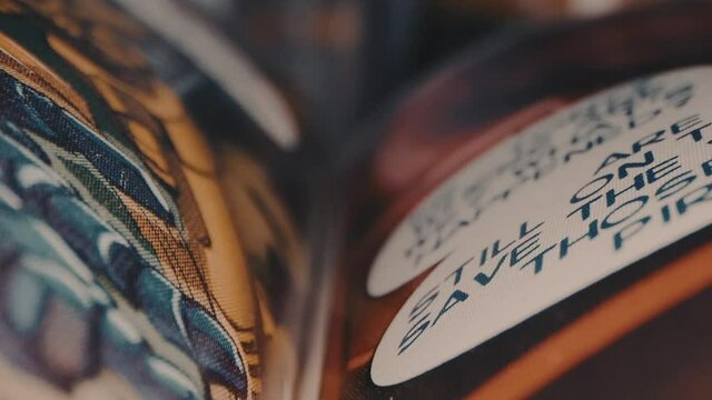 Close up view of the iPad display with icons.