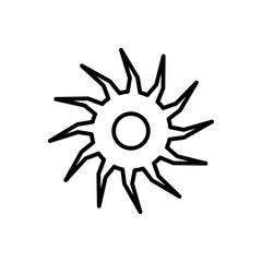 Saw blade line icon