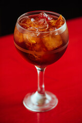 glass of red wine