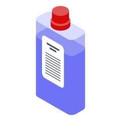 Cleaner bottle icon. Isometric of cleaner bottle vector icon for web design isolated on white background