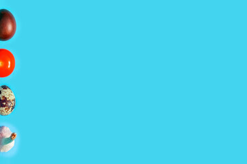 tomato egg garlic top view pattern