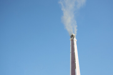 Closeup of Crematoriums with Smoke