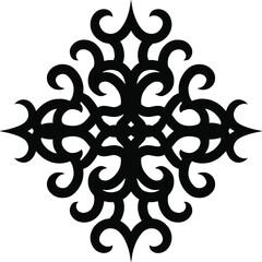 Elegant vector figure with monograms. Detailed and beautiful figure. 