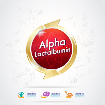 Omega Vitamin Calcium or Nutrition Logo Label Vector Concept.