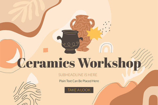 Ceramics Workshop Banner Template