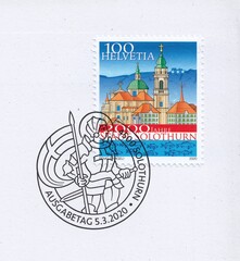 2000 years of Solothurn, stamp Switzerland 2020