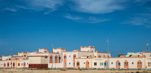 view of Dakhla, a city of Western Sahara, Morocco