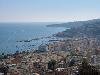 Fototapeta na wymiar Panorama of the coast of Naples.