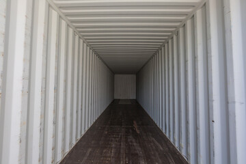 Inside container wooden floorboard 