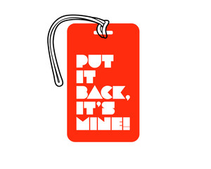 Luggage Tag Template - Put it back its mine