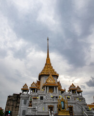 Wat Traimit, the Temple of the Golden Buddha in Bangkok, Thailand
