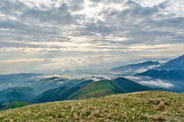 Acheshbok Mountains and Pass Devil's Gate in the natural park