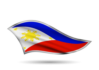 Dynamic Waving Flag of Philippines