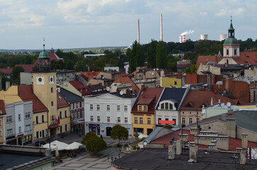 Rynek w Rybniku latem/The main market in Rybnik in summer, Silesia, Poland © Pictofotius