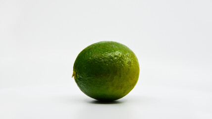 Lime with a white background 