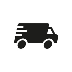 Fast delivery icon on white background.