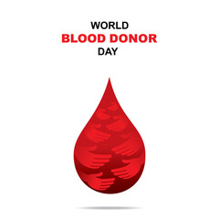 Obraz premium world blood donor day design