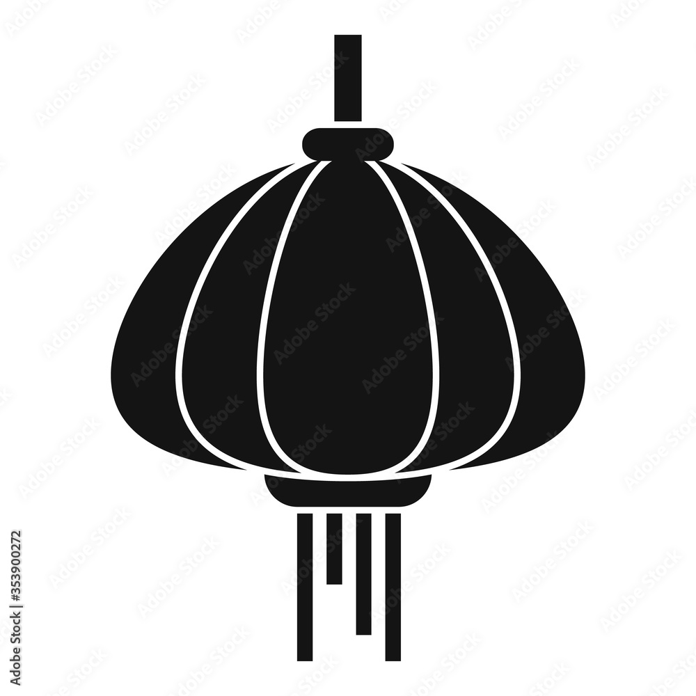 Poster chinese lantern element icon. simple illustration of chinese lantern element vector icon for web des