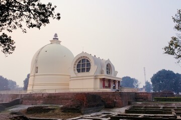 Kushinagar, the place where Buddha passed away, in India.