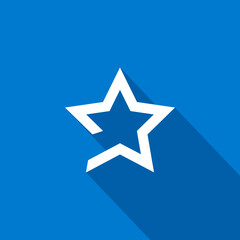 star icon. Leader, winner, boss, rank, medal, sport logo, competition, sky symbol, astrology, military, troops. Isolated minimal single flat icon in black and white colors.