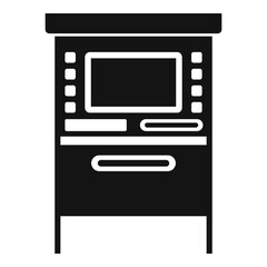Atm cashpoint icon. Simple illustration of atm cashpoint vector icon for web design isolated on white background