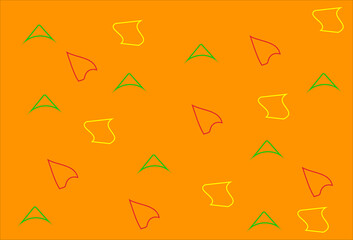 vector abstract background gorgeous graphic orange