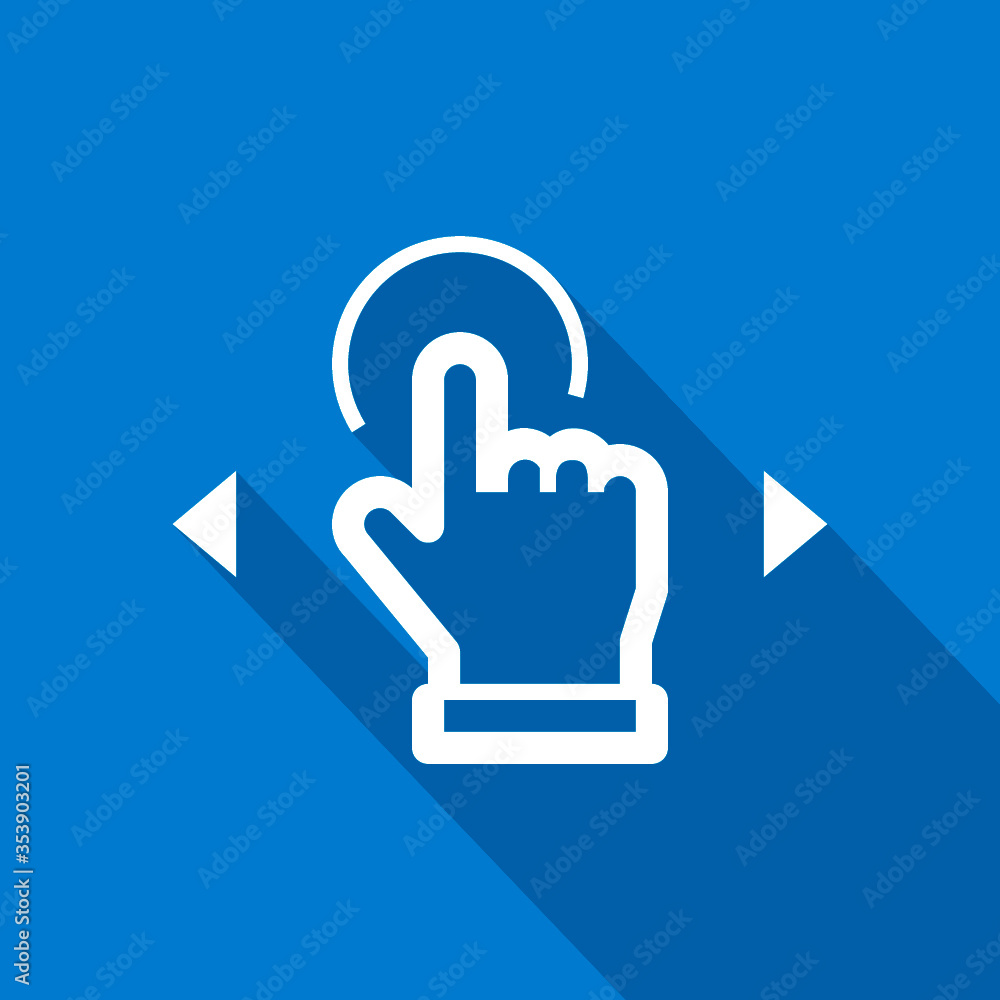 Poster touch screen icon. isolated minimal single flat icon. line vector icon for websites and mobile minim