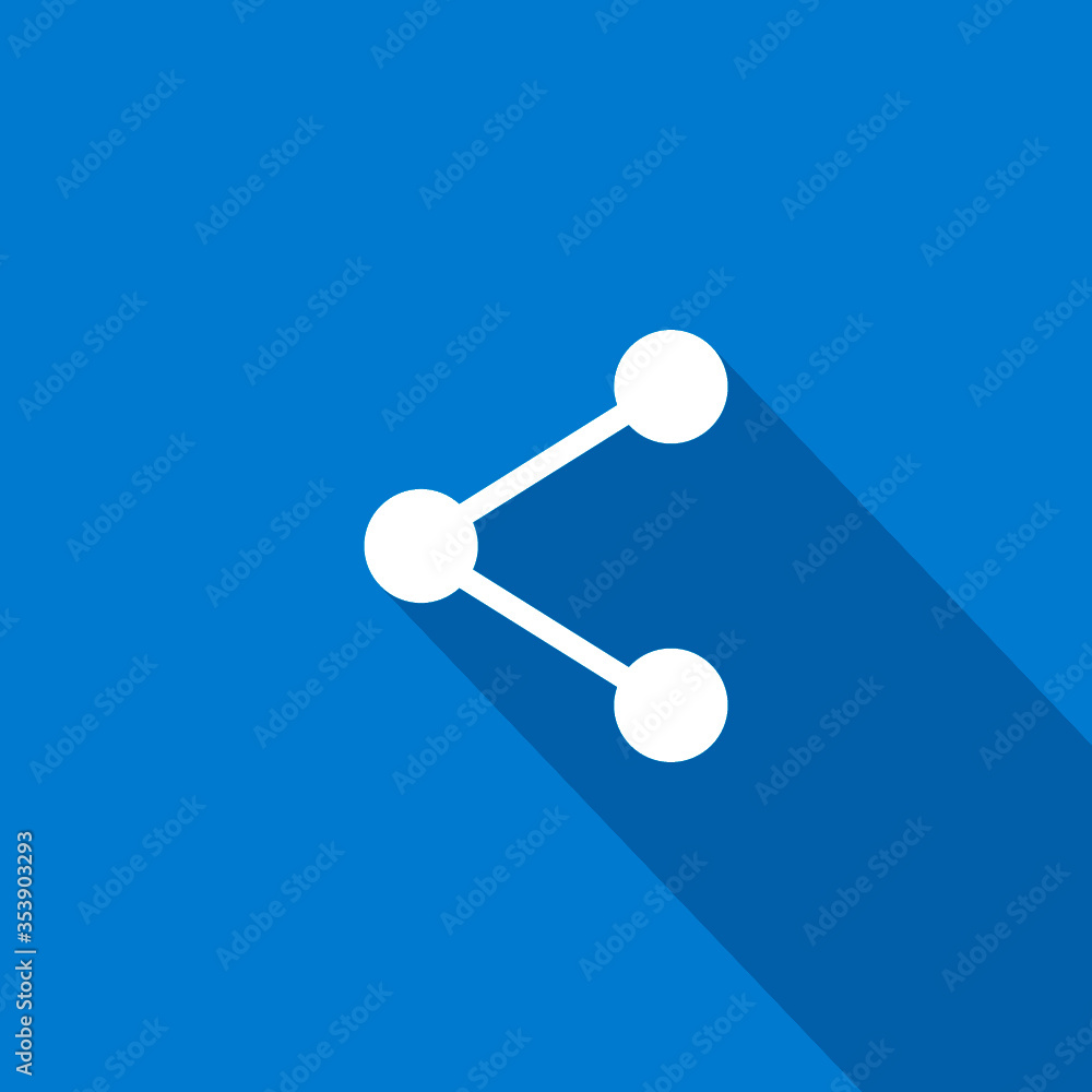 Poster share isolated minimal single flat linear icon for application and info-graphic. communication line 