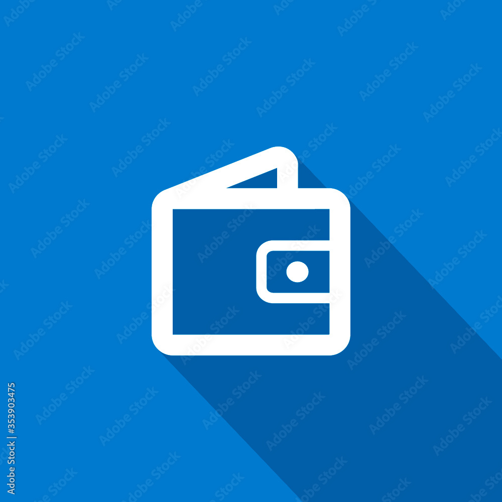Poster wallet payment isolated minimal flat icon. money line vector icon for websites and mobile minimalist