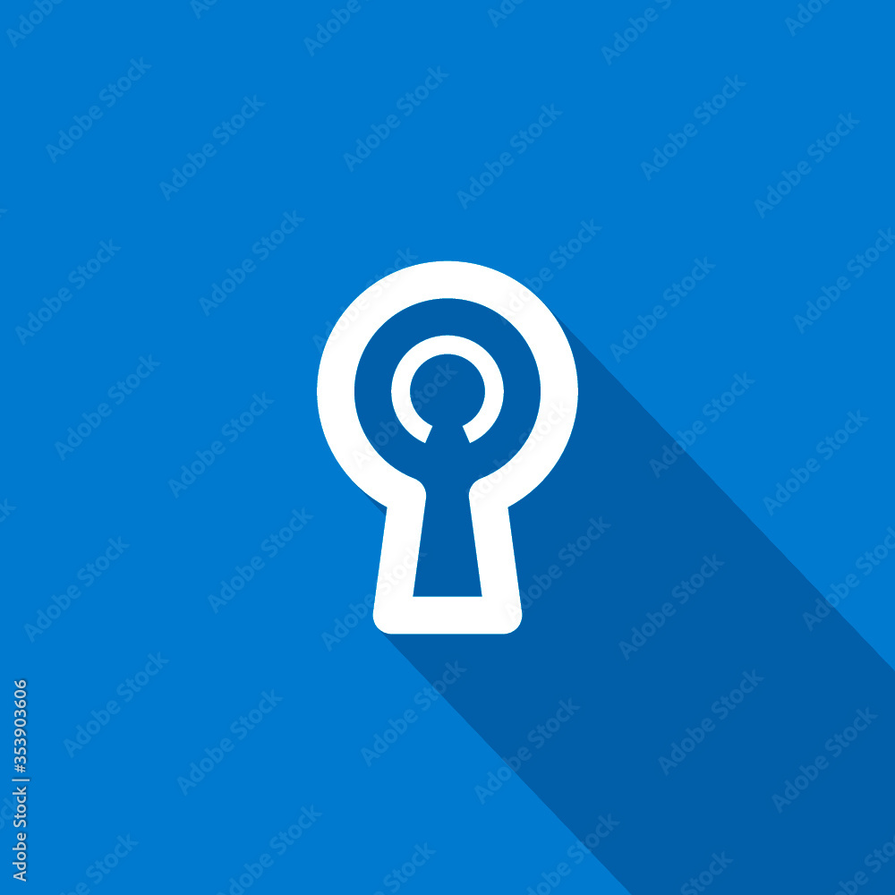 Aufkleber lock isolated minimal single flat linear icon. keyhole line vector icon for websites and mobile mini