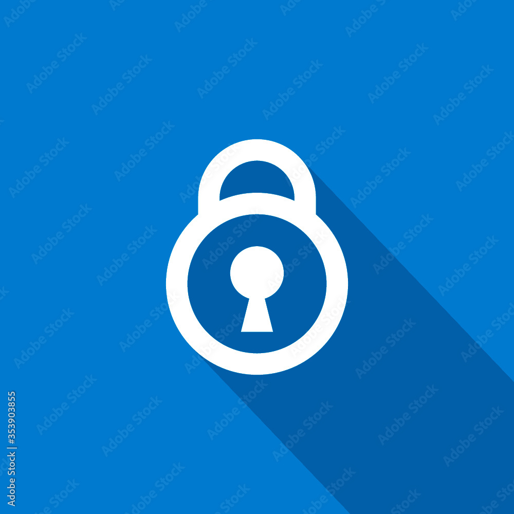 Aufkleber lock isolated minimal single flat linear icon in black and white colors. safe line vector icon for w