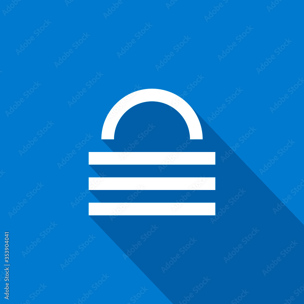 Aufkleber lock isolated minimal single flat icon. protect line vector icon for websites and mobile minimalist 
