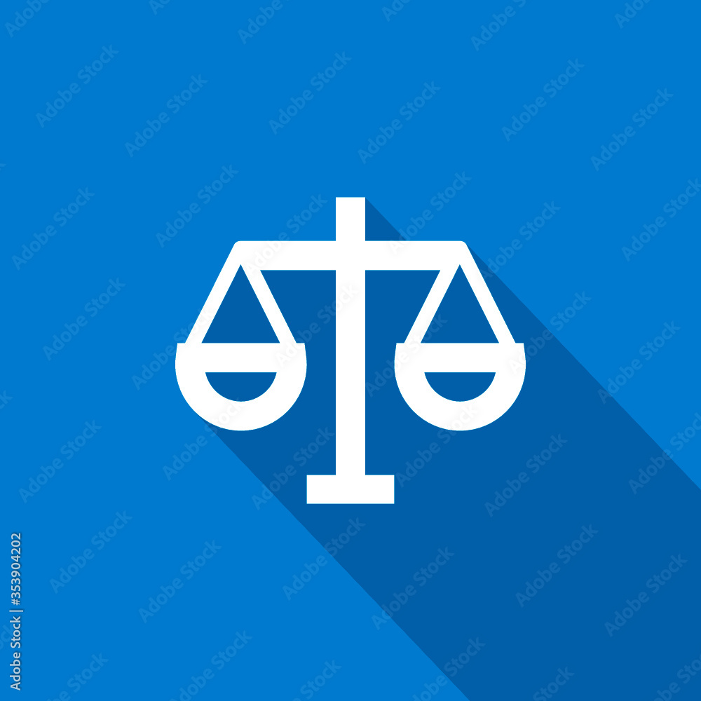 Poster mechanical scales isolated minimal single flat icon. balance line vector icon for websites and mobil