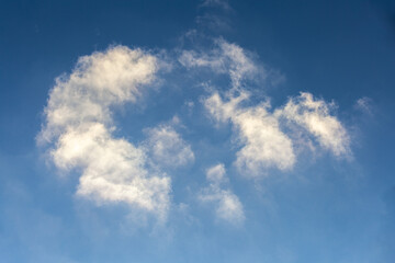 Blue sky background with clouds