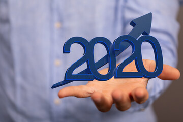 the 2020 business year up goals and  success illustration