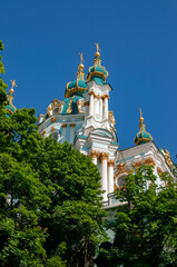 Domes of St. Andrew's Church in Kiev