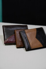 old leather wallet