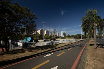 bike lane next to the Indaiatuba skate park, Sao Paulo, Brazil