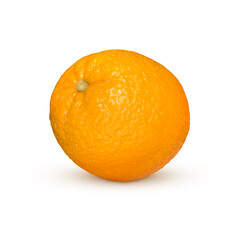 Realistic orange isolated on white background. Fresh orange fruit. Vector illustration