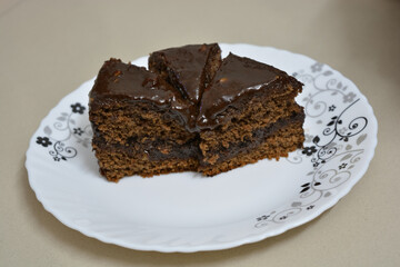 chocolate cake on a plate