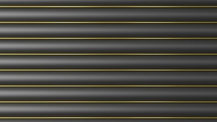 Obraz premium black gold background from cylinders 3d render