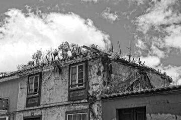 streets with historic buildings on the Spanish Canary Island Tenerife in the former capital of San Cristóbal de La Laguna